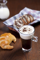 A cup of cappuccino