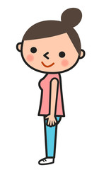 女性の姿勢