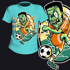 T-Shirt Print Fussball