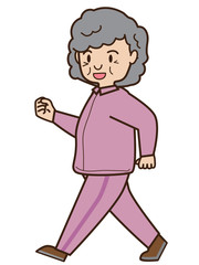 ウオーキング（高齢者　女性）