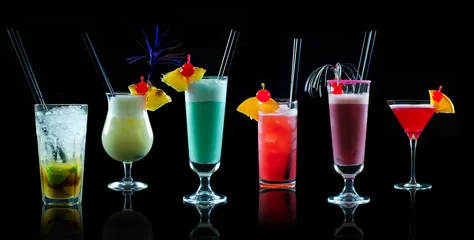 Crédence de cuisine en verre imprimé Cocktail Cocktail Kollage 1