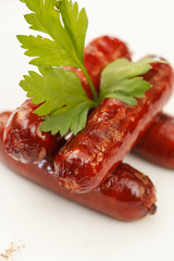 grilled sausages