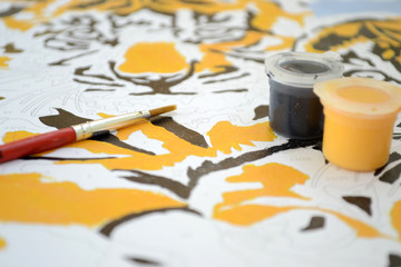 gouache painting