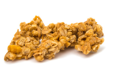 dessert of cereal c орехами  isolated