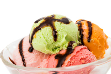 Colorful Ice Cream Scoops