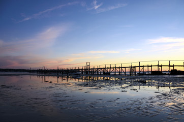 Fototapeta premium Sunset at Sandbanks