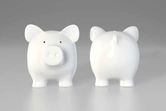 Piggy bank - front and back