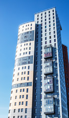 Fototapeta premium High building with modern apartments