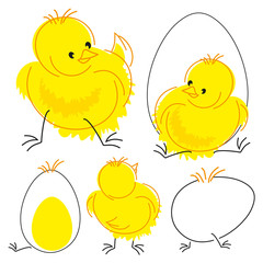 Easter chickens.eps