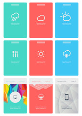 UI is a set components featuring the flat design