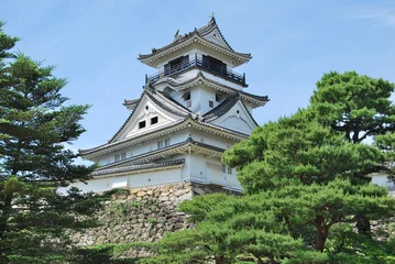 Gordijnen Donjon du château de Kôchi, Shikoku © PlanetEarthPictures
