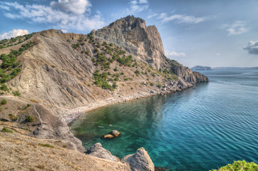 Fototapeta na wymiar Sea landscape with rocks