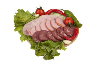 Sausage and vegetables