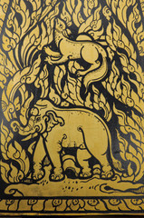 Fototapeta premium Thai patterns of Wat ratchanatdaram temple
