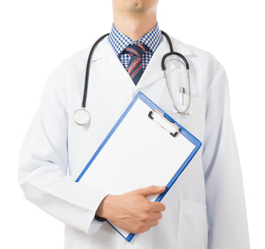 Doctor Holding  notepad