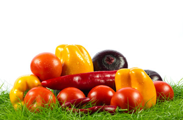 Healthy Eating. Seasonal organic raw vegetables.