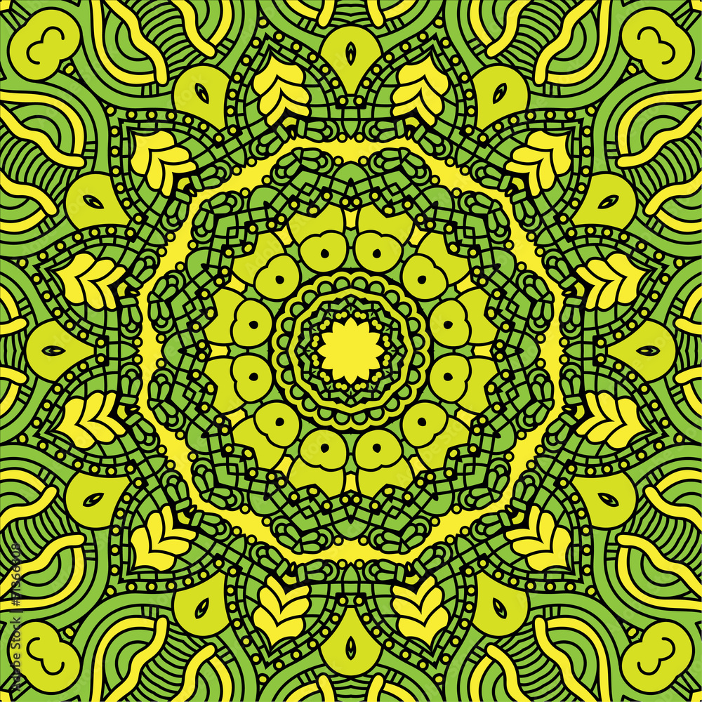 Poster vector round decorative design element