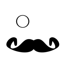 mustache and monocle
