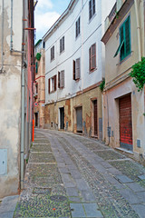 picturesque street in Sassari