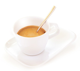 White coffee cup