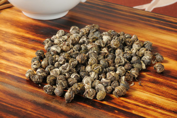 Green tea pearls