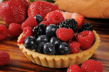 Gourmet fruit tart