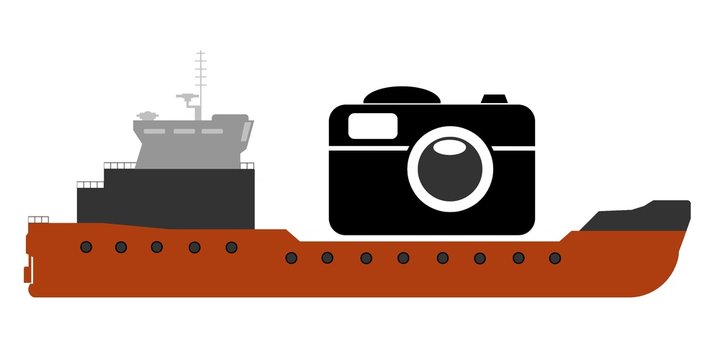 Livraison d'appareil photos par bateau cargo