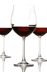 red wine glasses