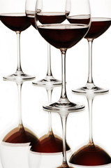red wine glasses