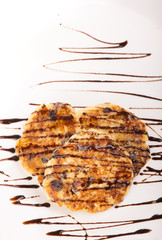 Delightful cheese pancakes on a white plate