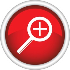 Fototapeta premium Иконка, значок увеличение