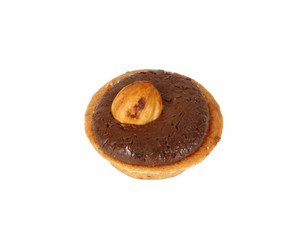 Pastry on white background