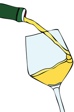 recommend clip art: Glass of White Wine