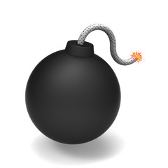 3D model of black bomb was fused