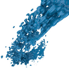 Fototapeta premium 3D paint color splash