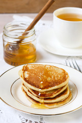 Buttermilk rye pancakes