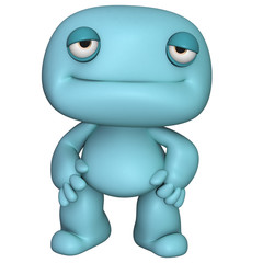 3d cartoon cute man