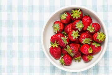 strawberries in a bowl