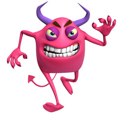 3d cartoon horror monster