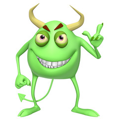 3d cartoon demon