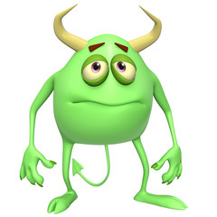 3d cartoon cute monster