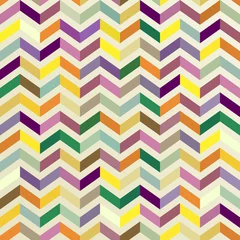 Papier Peint photo Lavable Zigzag fond géométrique abstrait coloré, sans soudure