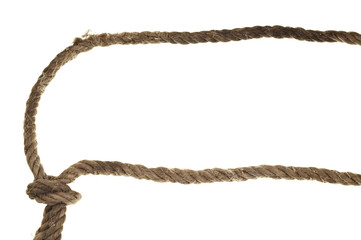 rope on white background