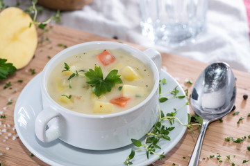 Fresh made Potatoe Soup