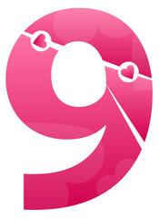 Number Nine Love Number Set