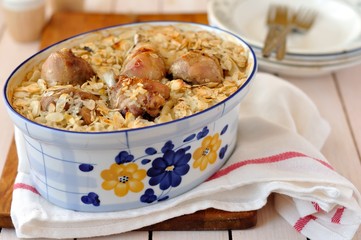 Chicken and Almond Pilaf
