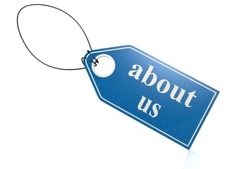 About us label