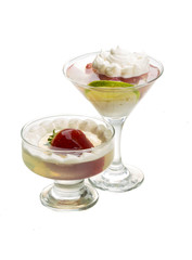 Dessert with strawberry