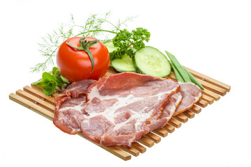 Bacon with vegetables