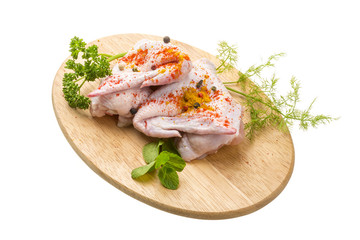 Uncoocked chicken